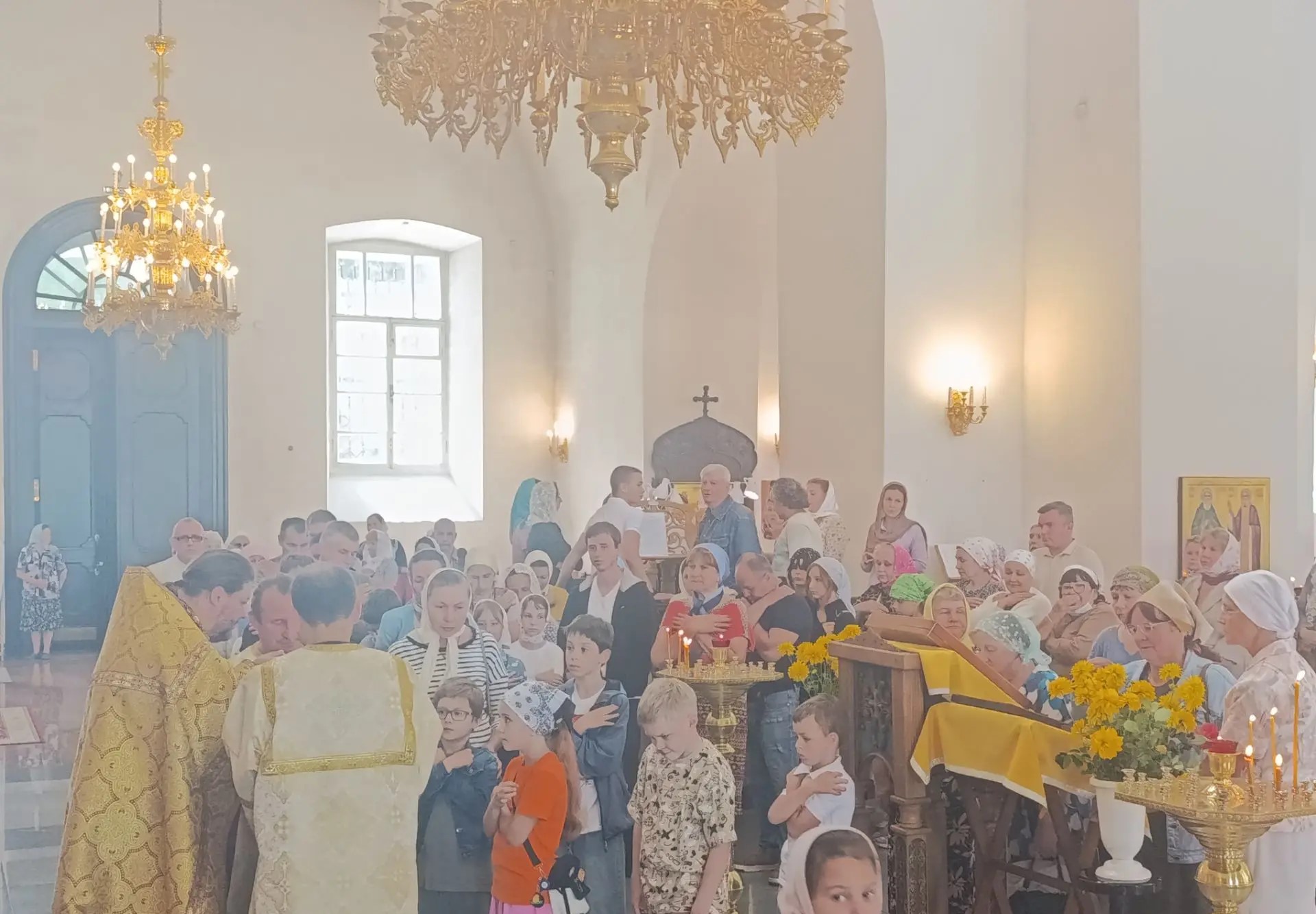 Праздничное богослужение в Благовещенском соборе города Гагарин