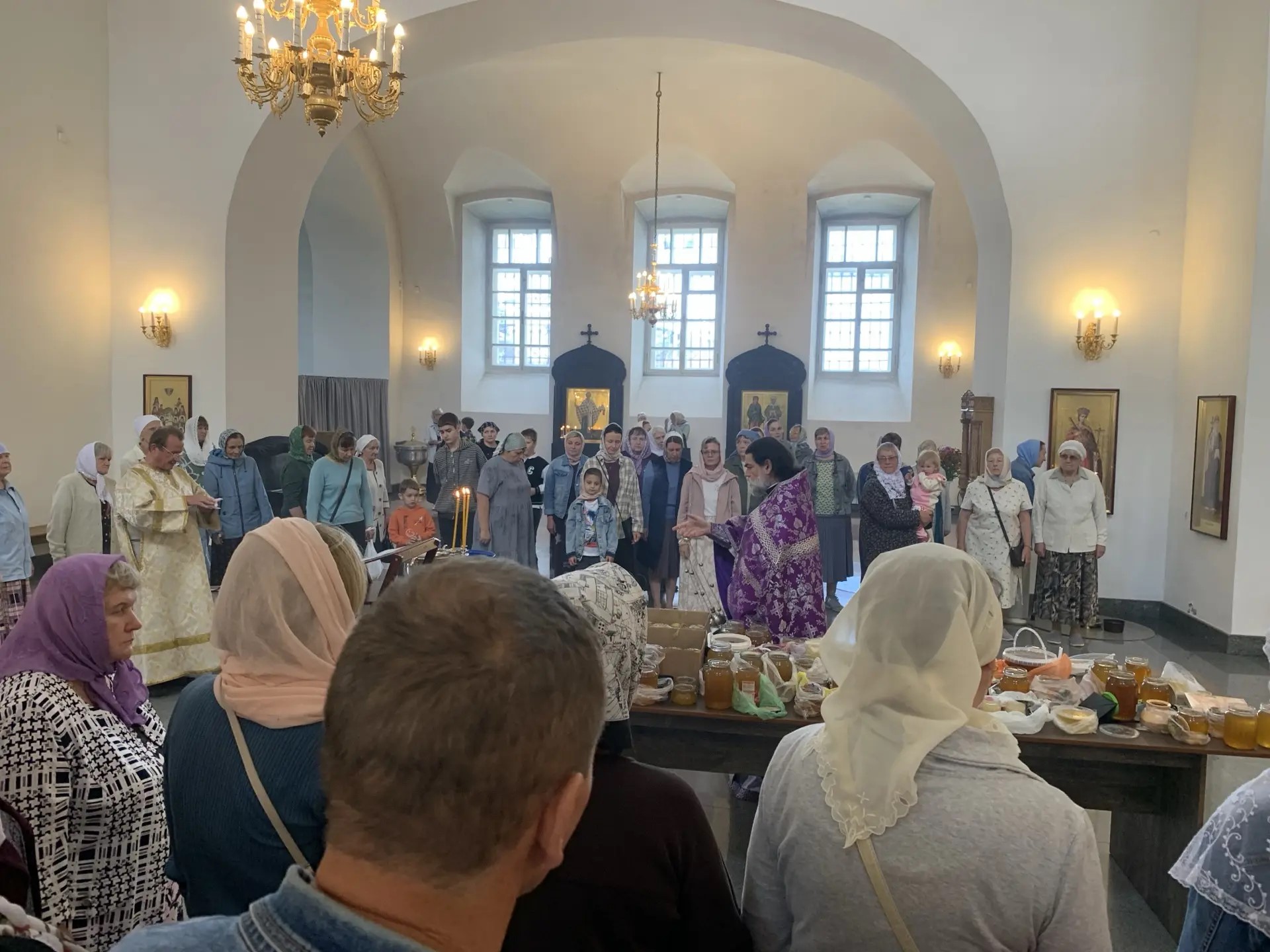 Медовый спас в Благовещенском соборе.